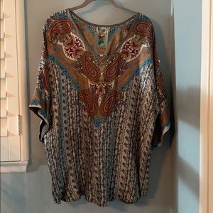 Johnny Was Tunic Sz L Paisley